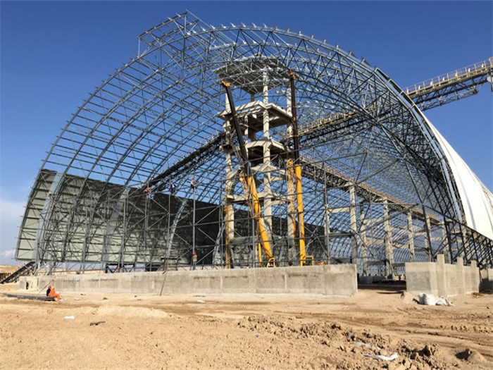 蚌埠煤机油桶翘工程网架